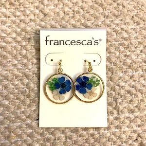 Francesca’s Pressed Flower Earrings